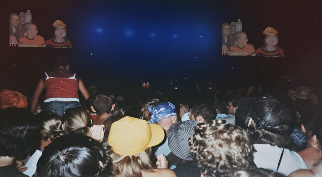 ShyTalk Radio team on stage at V99 festival