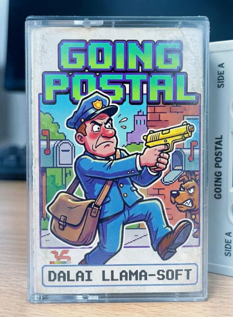 Going Postal computer game for the Dragon 56.