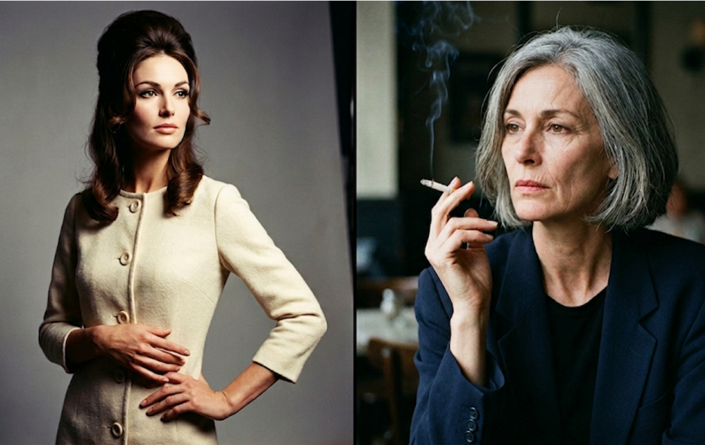 Lady Penelope Montague, then and now.