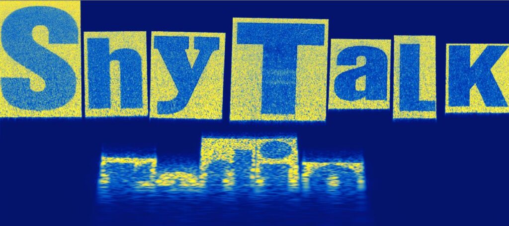 Sonographic image of ShyTalk Radio logo
